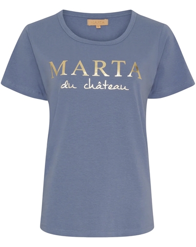 Marta du Chateau - MDCJeanette T-Shirt - Denim Blue